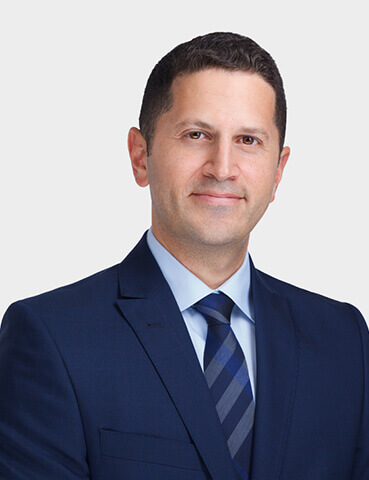 A portrait of expert witness Nader Akkaoui.